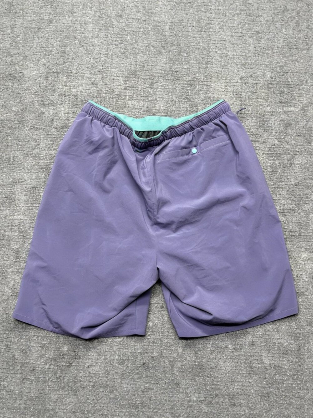 Patagonia Multi Trails Shorts Mens Small 8" Lavender Lined 57602 Teal Trim - Picture 2 of 3